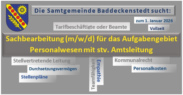 Stellenbeschreibung mit Schlagworten in Bildform
