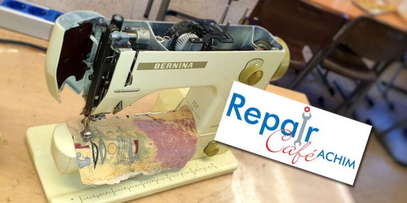 Wir reparieren auch Nähmaschinen